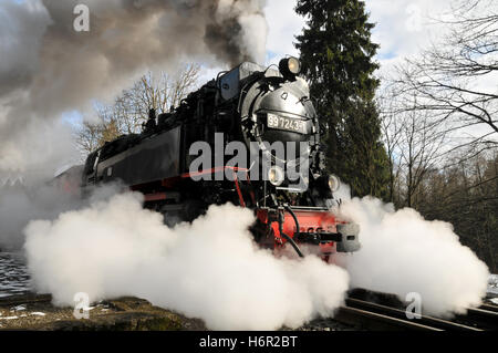 unter Dampf Stockfoto