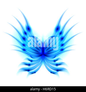 blaue schöne beauteously schöne Art Insekt Schmetterling Traum Flügel heiße Energie macht Strom Strom fantasy Stockfoto