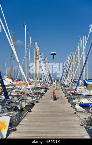 Marina, Heiligenhafen, Ostsee, Schleswig Holstein, Deutschland, Europa Stockfoto