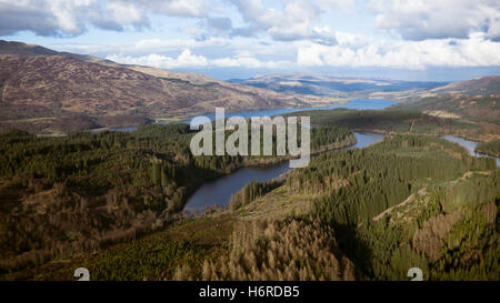 Seen Venachar und Drunkie Trossachs National Park-Schottland Stockfoto