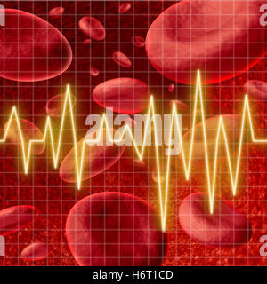 Gesundheit Makro Nahaufnahme Makro Aufnahme hautnah Ansicht flüssige medizinisch medizinische menschlicher Mensch Schiff Monitor Zellgesundheit Stockfoto