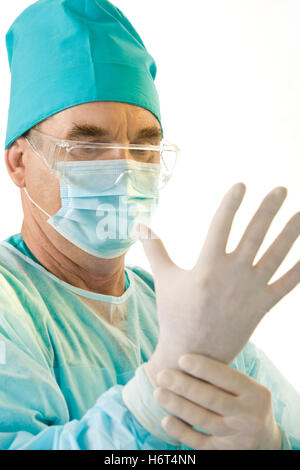 Doktor Arzt Medic medizinische Praktiker Frau Menschen Menschen Menschen folk Personen menschlicher Mensch Finger handjob Stockfoto