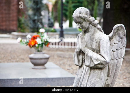 Religion, religiöser, Denkmal, Kunst, Kultur, Tod, Stein, Statue, Himmel, Stockfoto