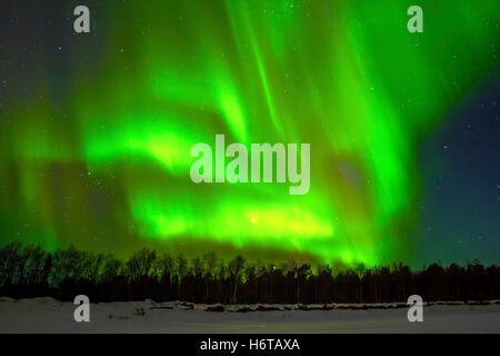 Winter Night nächtliche Abenteuer Sterne Sternchen Alaska Religion Universum Urlaub Ferien Urlaub Ferien Winternacht Stockfoto