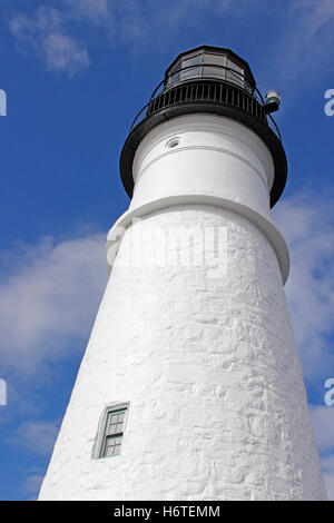 Portland Head Light Leuchtturm Cape Elizabeth Maine 1791 Portland Harbor Keepers Viertel New England USA Stockfoto