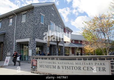 Die Gettysburg National Military Park Museum und Besucherzentrum, betrieben von der National Park Service und der Gettysburg-Ostschweiz Stockfoto