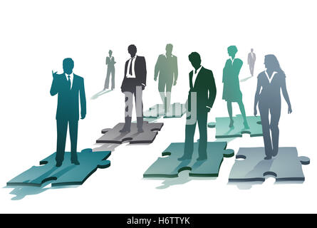 Menschen Menschen Menschen folk Personen menschlicher Mensch Karriere Kommunikation Puzzle Zusammenarbeit Zusammenarbeit untereinander Stockfoto