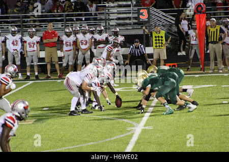 West Highschool in Iowa City, Iowa, Fußball Stockfoto