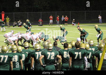 West Highschool in Iowa City, Iowa, Fußball Stockfoto