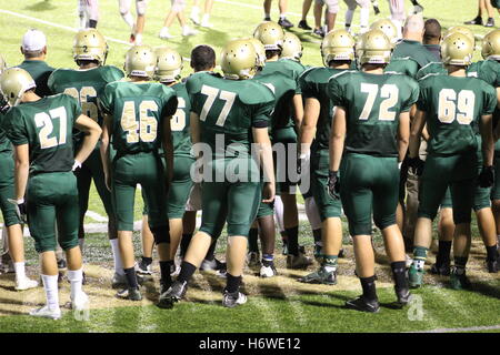 West Highschool in Iowa City, Iowa, Fußball Stockfoto