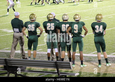 West Highschool in Iowa City, Iowa, Fußball Stockfoto