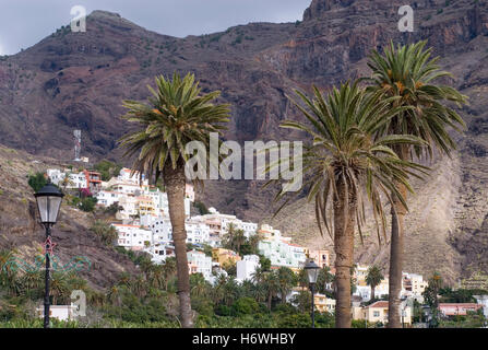 Calera im Tal Valle Gran Rey auf der Kanarischen Insel La Gomera, Spanien, Europa Stockfoto