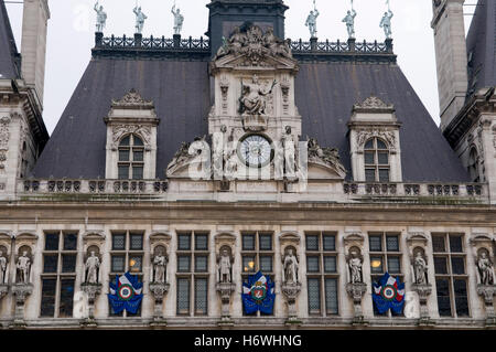 Rathaus Hotel de Ville, Paris, Frankreich, Europa Stockfoto