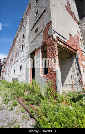 Alten Backsteinbau am Industriestandort (Silo Stadt, Buffalo New York) Stockfoto