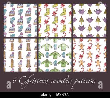 Weihnachten nahtlose Muster Stock Vektor