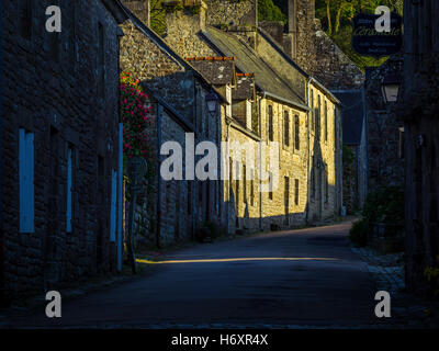 Stadt von Locronan, Bretagne, Frankreich Stockfoto