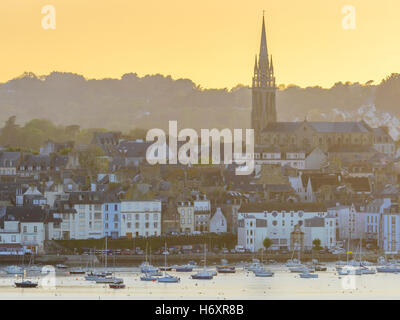 Stadt von Douarnenez, Bretagne, Frankreich Stockfoto