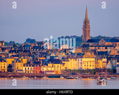 Stadt von Douarnenez, Bretagne, Frankreich Stockfoto