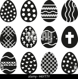 Das Ei des 12-Symbol. Symbol für Ostern. UI. Web. Logo. Zeichen. Flaches Design. Ca. Stock Vektor Stock Vektor