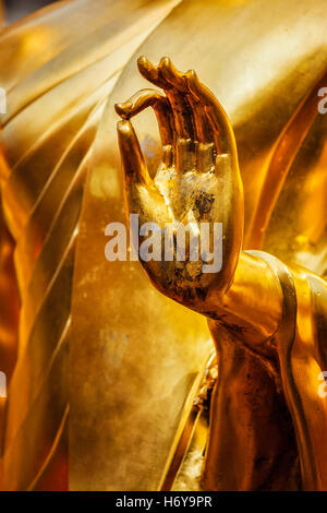 Buddha Statue Hand, Chiang Mai, Thailand Stockfoto