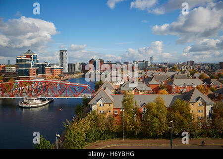 Erie Basin Salford Quays Büroentwicklung entwickelt Geschäft Unternehmen Raum arbeitenden Mitarbeitern bauen Bereich entwickelt pla Stockfoto