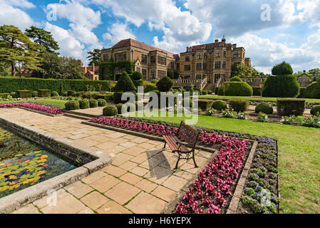 Fanhams Hall jakobinischen Herrenhaus, Ware Stockfoto