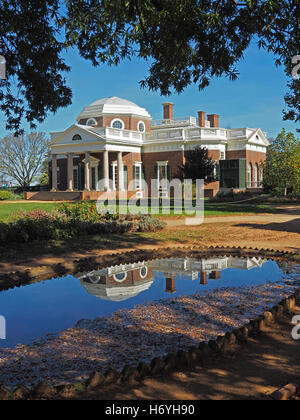 Monticello, Heimat von Thomas Jefferson Stockfoto