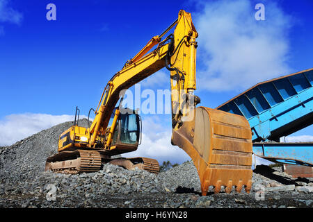 Steinbruch Digger - Johannes Gollop Stockfoto