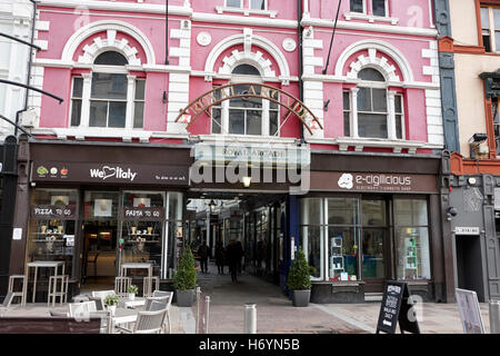 Royal Arcade shopping-Bereich der Hayes Cardiff Stadtzentrum Centre Wales Großbritannien Stockfoto