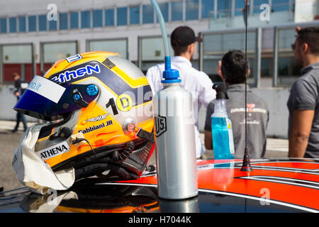 Adria, Rovigo, Italien - 17. September 2016: Doppel-T durch das Nocentini Team, angetrieben von Gabbiani Gian, beim Rennen in der Nascar-Whele Stockfoto