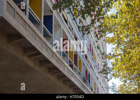 Kunstwerk in Unite d ' Habitation, Marseille, Frankreich, Architekt: Le Corbusier, 1952 Stockfoto