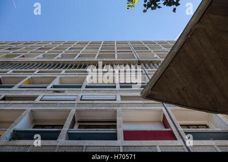 Kunstwerk in Unite d ' Habitation, Marseille, Frankreich, Architekt: Le Corbusier, 1952 Stockfoto