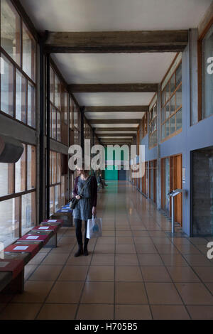 Kunstwerk in Unite d ' Habitation, Marseille, Frankreich, Architekt: Le Corbusier, 1952 Stockfoto