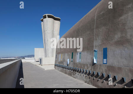 Kunstwerk in Unite d ' Habitation, Marseille, Frankreich, Architekt: Le Corbusier, 1952 Stockfoto