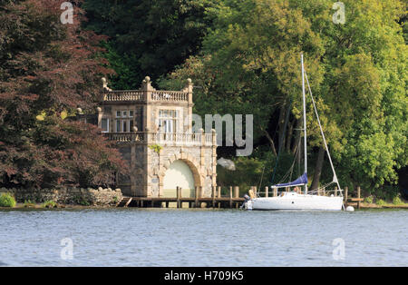 Bootshaus, Langdale Chase Hotel, Windermere, Lake District, Cumbria Stockfoto