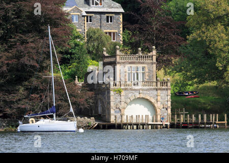 Bootshaus, Langdale Chase Hotel, Windermere, Lake District, Cumbria Stockfoto