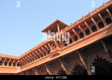 Jahangir Mahal, Agra Fort, Rakabganj, Agra, Uttar Pradesh, Indien, indischer Subkontinent, Südasien Stockfoto