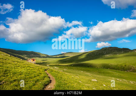 Ivan Vazov Berghütte im Rila-Gebirge-Nationalpark Stockfoto