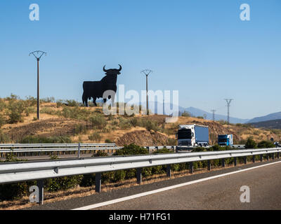 Der Osborne-Stier ist ein 14 Meter (46 ft) hohe schwarze Silhouette Bild eines Stiers und gilt als die inoffizielle Nationalsymbol Stockfoto