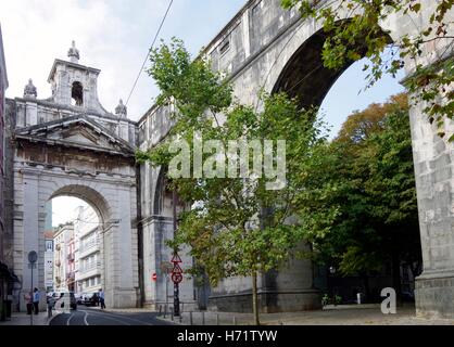 Lissabon, Aguas Livres, Aquädukt reines Trinkwasser Stockfoto