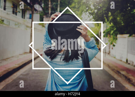 Abzeichen-Label namens Stempel Exemplar Tag Markenkonzept Stockfoto