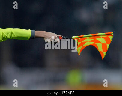 Flagge der Linienrichter Stockfoto