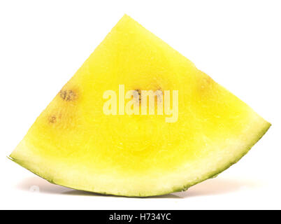Wassermelone Stück isoliert auf weißem Hintergrund Stockfoto