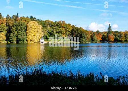 Shearwater Lake, Crockerton, Wiltshire, Großbritannien. November 2016. Autumn Colors looking across Shearwater Lake in Wiltshire, Großbritannien Credit: Andrew Harker/Alamy Live News Stockfoto