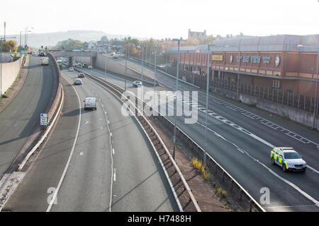 A55 in Nordwales Colwyn Bay Stockfoto