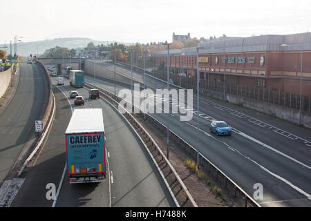 A55 in Nordwales Colwyn Bay Stockfoto