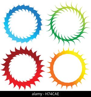 Abstrakten Wirbel, Spirale Element(e). Geometrische kreisförmigen Abbildung Stock Vektor