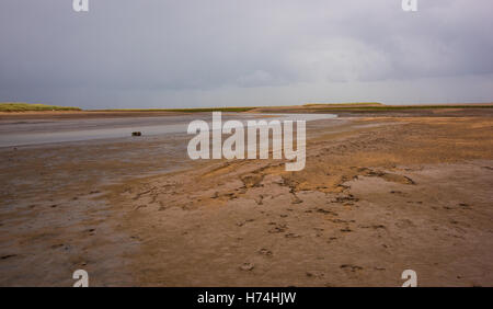 Stürmisches Wetter in der Nähe von Gibraltar Point Nature Reserve, Lincolnshire, UK Stockfoto