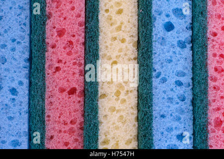 Farbige Schwamm Textur Hintergrund. Hautnah. Stockfoto
