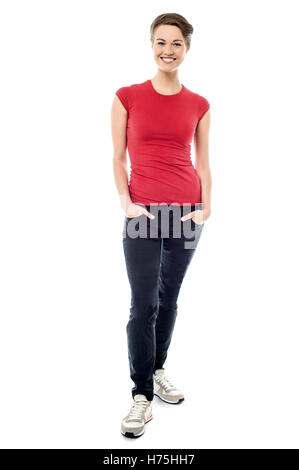 Frau Lachen Lachen Lachen Twit kichern Lächeln Lächeln lachen lachend lächelnd lächelt schöner beauteously schön isoliert Stockfoto